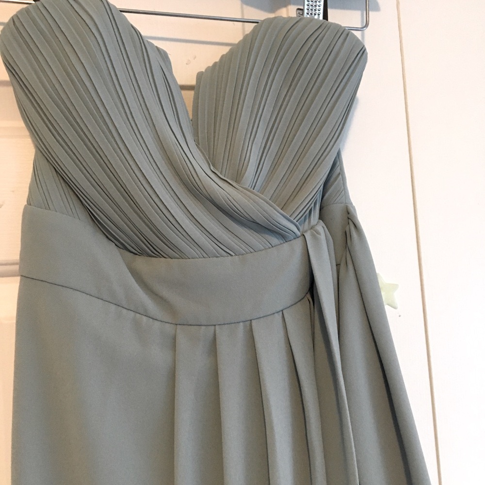 Heart shaped tube maxi evening bridesmaid dress